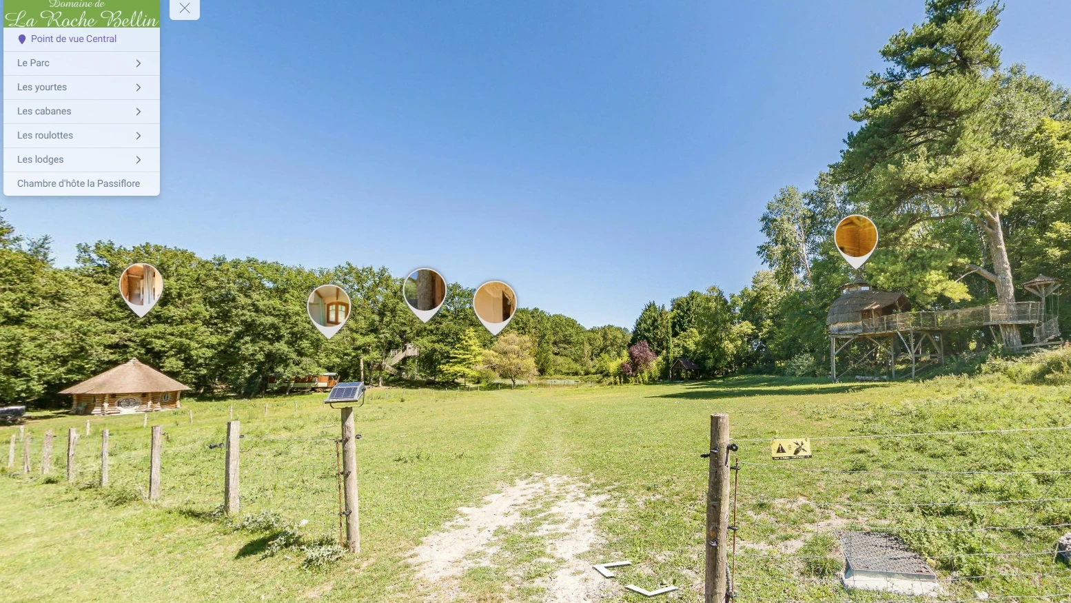 page accueil visite virtuelle domaine de la roche bellin a descartes realise par guillaume hareux